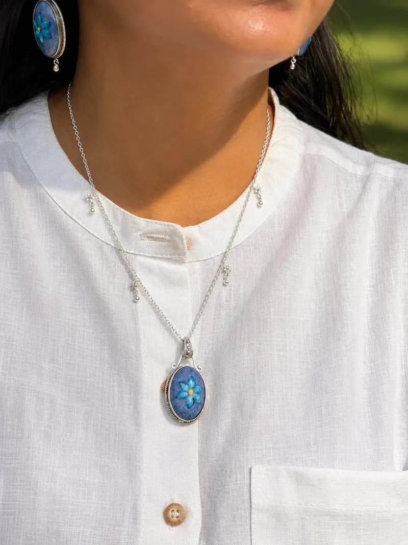 Indigo Whisper Pendant
