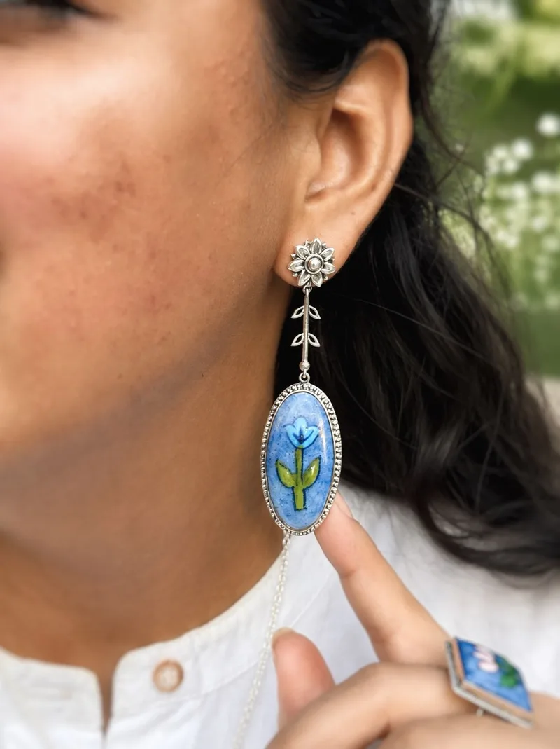 Azure Tea Danglers