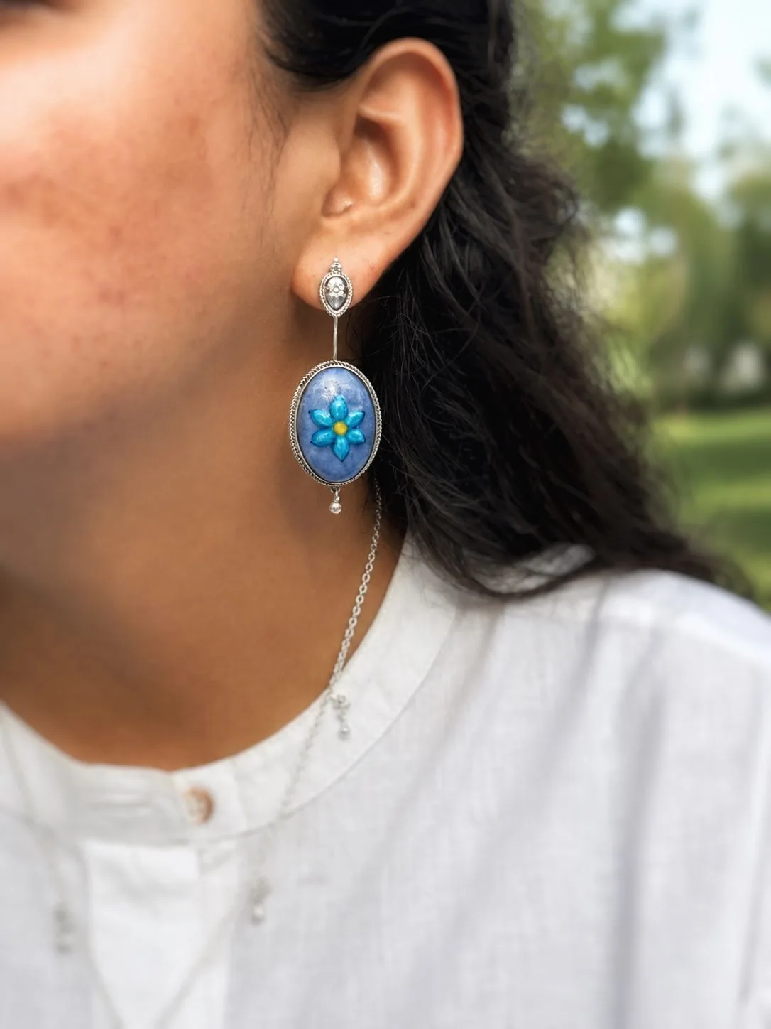 Indigo Whisper Earrings