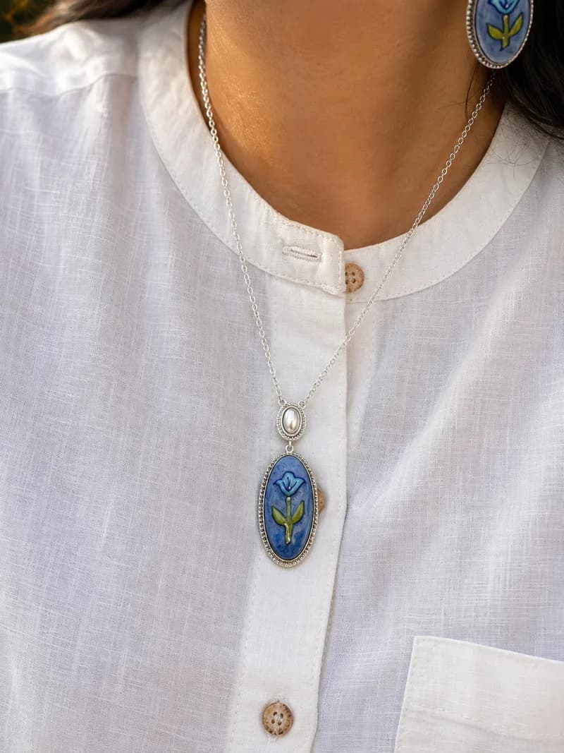 Azure Tea Pendant