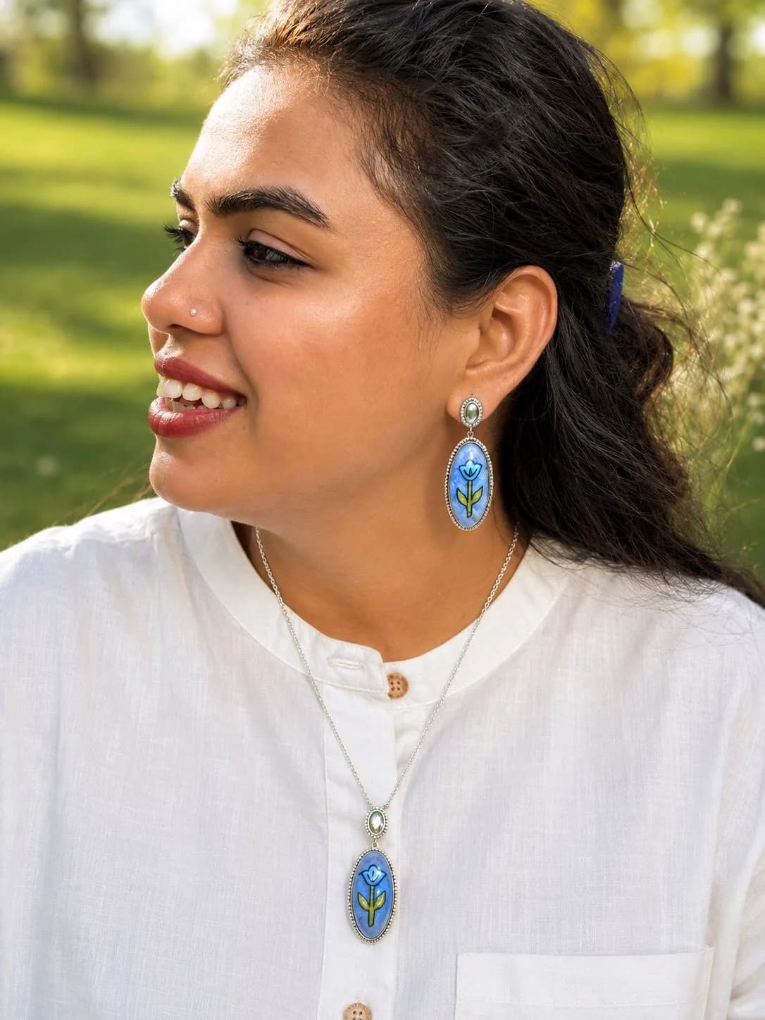 Azure Tea Pendant